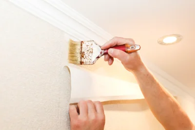 Pose de papier peint à Lévigny — revêtements muraux et toiles de verre
